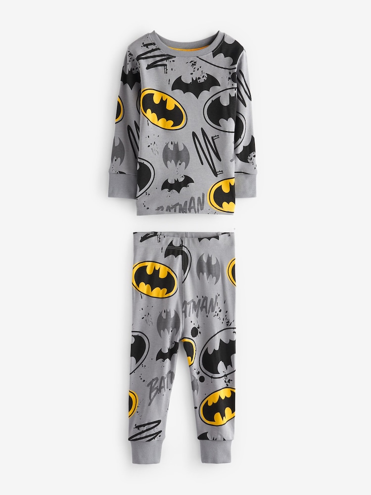 Batman Yellow/Black Snuggle 100% Cotton Pyjamas 2 Pack (12mths-10yrs) - Image 6 of 6