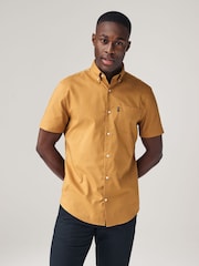 Sand Brown Regular Fit Easy Iron Button Down Oxford Shirt - Image 1 of 7