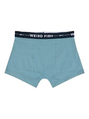 Weird Fish Dark Blue Ashridge Boxer Shorts 3 Pack - Image 3 of 4