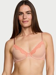 Victoria's Secret Evening Blush Nude Unlined Demi Bra - Image 1 of 3