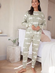 Sage Green Mr Fox Mr Fox Scion At Next Cotton Pyjamas - Image 2 of 5