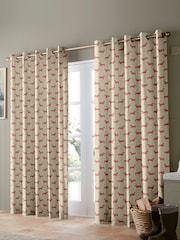 Emily Bond Pink Peggy Made to Measure 100% Cotton Curtains - Image 2 of 9