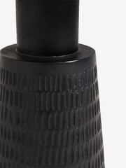Black Carved Mango Wood Side Table - Image 2 of 5