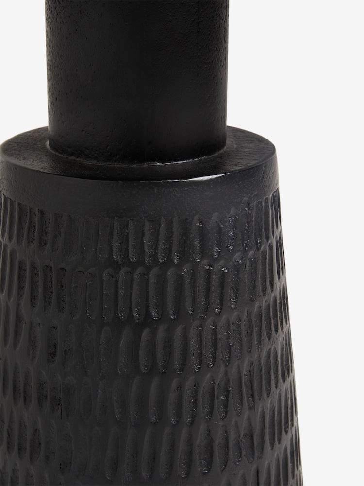 Black Carved Mango Wood Side Table - Image 2 of 5