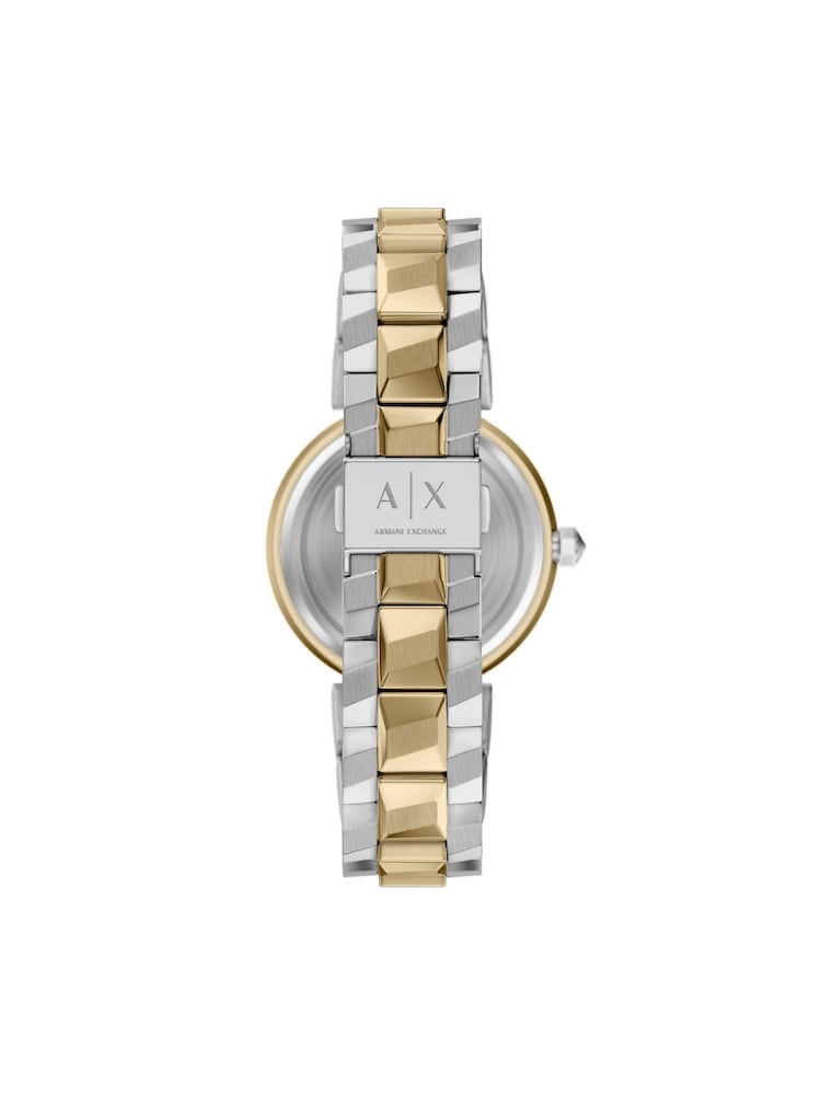 Armani Exchange Gold Audora Two-Hand Stainless Steel Watch - Image 2 of 7 Armani Exchange Gold Audora Two-Hand Stainless Steel Watch - Image 2 of 7
