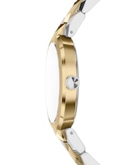 Armani Exchange Gold Audora Two-Hand Stainless Steel Watch - Image 6 of 7