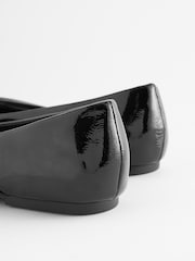 Black Forever Comfort® Asymmetric Bow Point Toe Shoes - Image 5 of 5