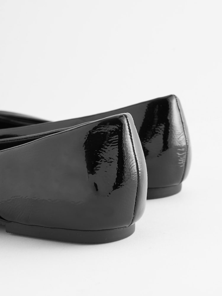 Black Forever Comfort® Asymmetric Bow Point Toe Shoes - Image 5 of 5