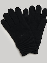 Negro - Guantes de punto con logo de Superdry - Imagen 2 de 3