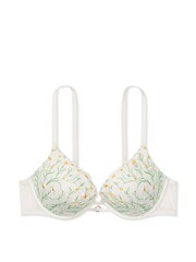 Victoria's Secret Daisy Embroidery White Push Up Bra - Image 3 of 3