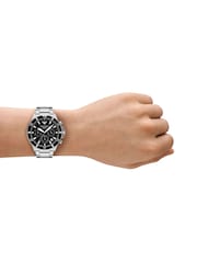 Emporio Armani Silver World Explorer Solar-Powered Chronograph Stainless Steel Watch - Image 5 of 5
