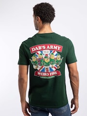Grün - Weird Fish Dabs Army Artist T-Shirt mit Back-Print - Bild 1 von 5