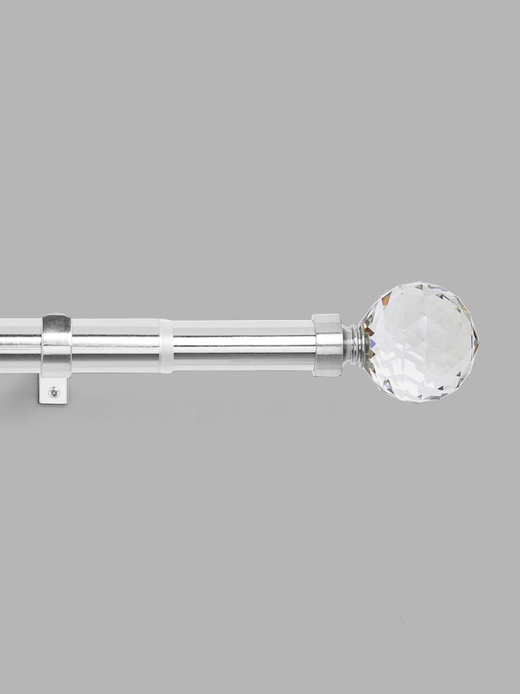 Chrome 19mm Isabel Extendable Curtain Pole Kit - Image 2 of 3