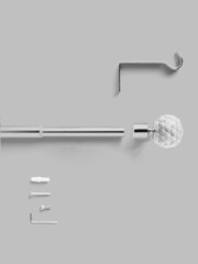 Chrome 19mm Isabel Extendable Curtain Pole Kit - Image 3 of 3