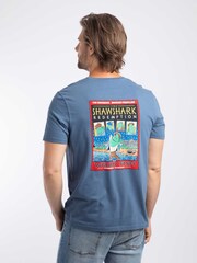 Weird Fish Blue Shawshark Redemption Back Print Artist T-Shirt - Image 1 of 6