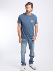 Weird Fish Blue Shawshark Redemption Back Print Artist T-Shirt - Image 3 of 6