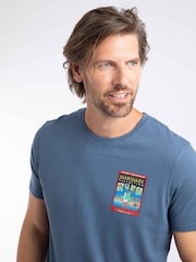 Weird Fish Blue Shawshark Redemption Back Print Artist T-Shirt - Image 4 of 6