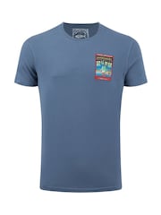 Weird Fish Blue Shawshark Redemption Back Print Artist T-Shirt - Image 5 of 6