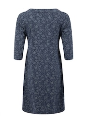 Weird Fish Blue Starshine Cotton Printed Jersey Dress - Image 7 of 7