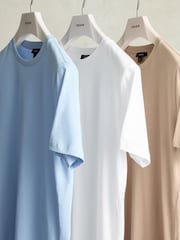 Neutro - Pack de 3 camisetas de punto de algodón con cuello redondo Bless de Reiss - Imagen 5 de 5