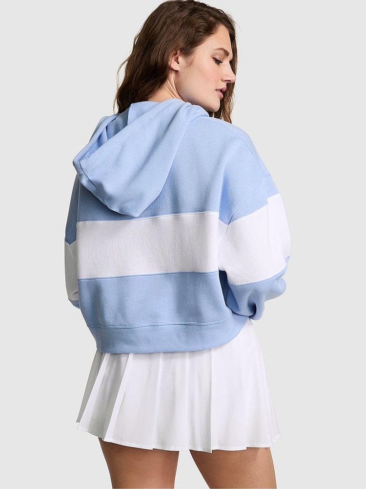 Victoria's Secret PINK Harbor Blue Fleece Fleece Hoodie - Image 2 of 3 Victoria's Secret PINK Harbor Blue Fleece Fleece Hoodie - Image 2 of 3