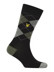 Lyle & Scott Black Socks Timothy Gift Box 6 Pack - Image 4 of 5