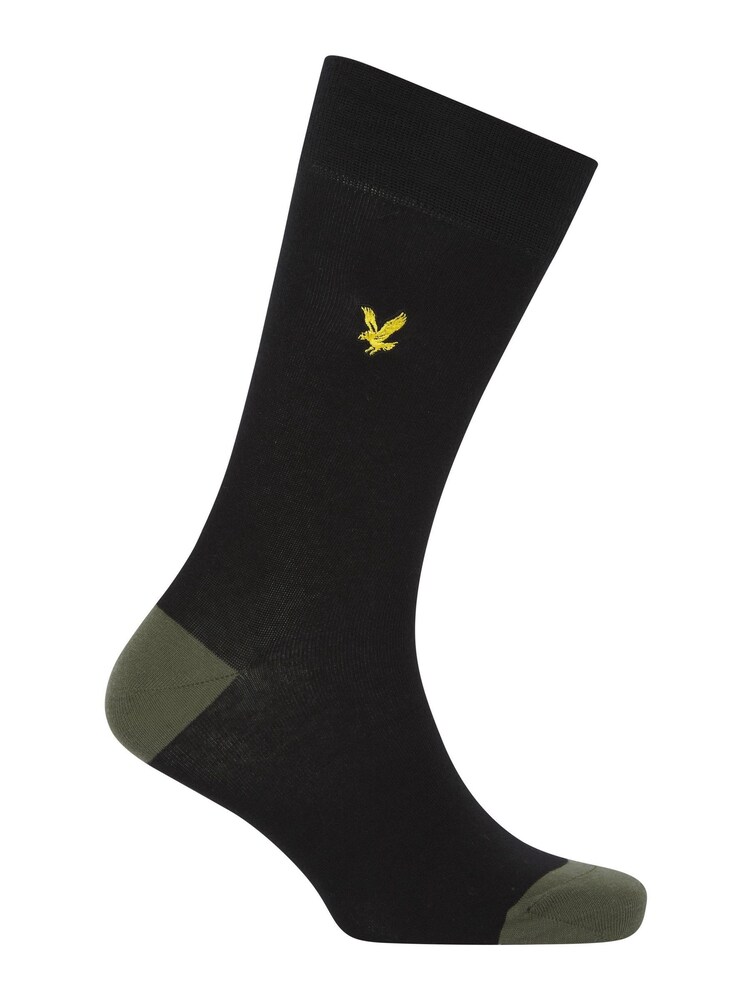 Lyle & Scott Black Socks Timothy Gift Box 6 Pack - Image 5 of 5