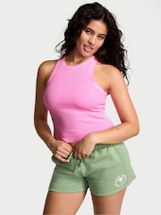 Victoria's Secret PINK Lola Pink High Neck Shrunken Rib Tank Top - Image 1 of 2