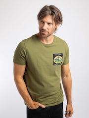Weird Fish Green Band On The Grunion Back Print Artist T-Shirt - Image 1 of 6