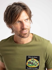 Weird Fish Green Band On The Grunion Back Print Artist T-Shirt - Image 4 of 6