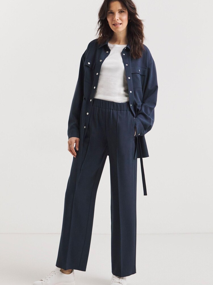 JD Williams Blue Tie Waist Shacket - Image 3 of 5