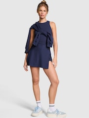 Victoria's Secret PINK Midnight Navy Blue High Neck Shrunken Rib Tank Top - Image 3 of 4
