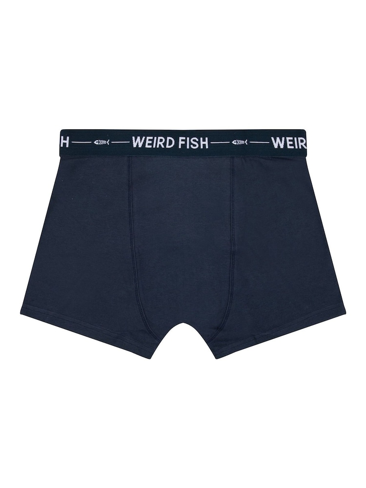 Weird Fish Red Ashridge Boxer Shorts 3 Pack - Image 2 of 5 Weird Fish Red Ashridge Boxer Shorts 3 Pack - Image 2 of 5
