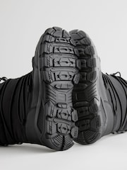 Black Waterproof Bungee Cord Snow Boots - Image 6 of 6