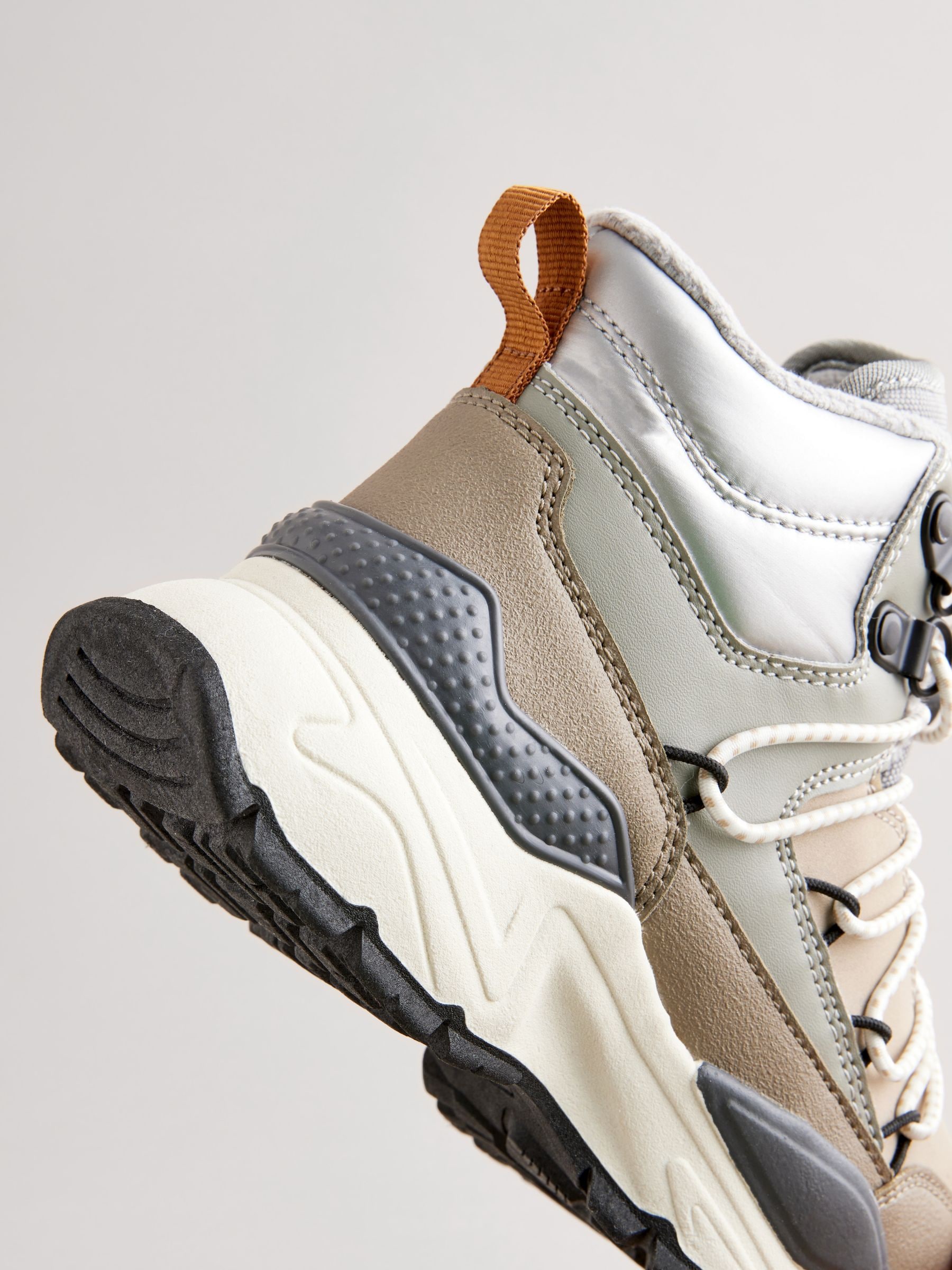 Sporty hiking boots top