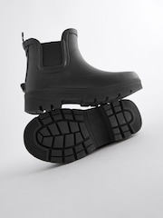 Black Chelsea Ankle Welly Boots - Image 5 of 5