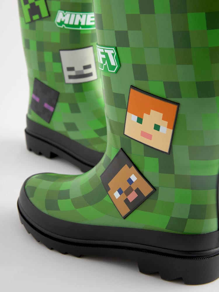 Green Minecraft Tall Wellies - Image 3 of 5