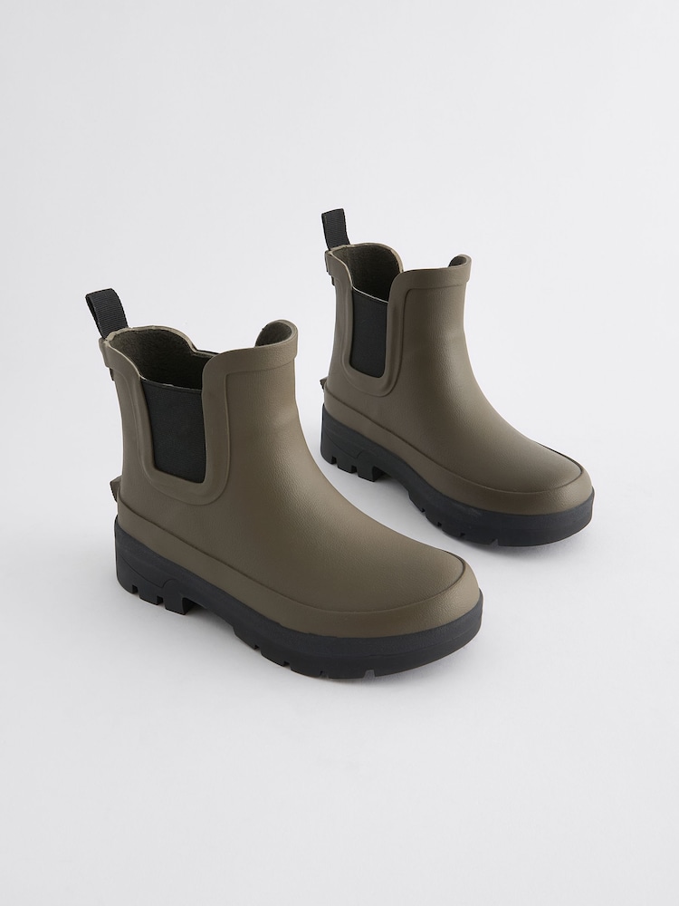 Green Chelsea Ankle Welly Boots - Image 1 of 5