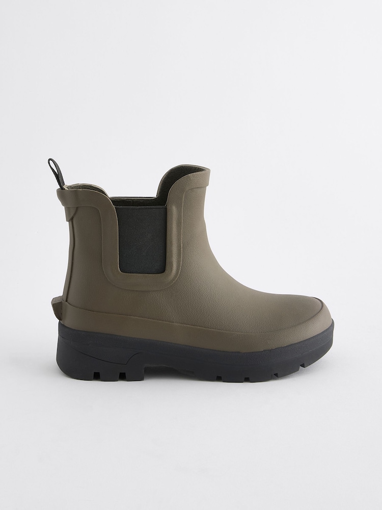 Green Chelsea Ankle Welly Boots - Image 2 of 5