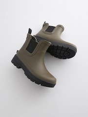 Green Chelsea Ankle Welly Boots - Image 4 of 5