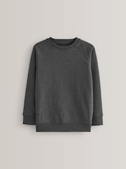 Charcoal 1 Pack Crew Neck School Sweater (3-16yrs) - Image 1 of 5