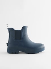 Navy Blue Chelsea Ankle Welly Boots - Image 2 of 6