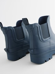 Navy Blue Chelsea Ankle Welly Boots - Image 3 of 6