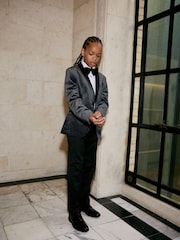 Grey Velvet Blazer (3-16yrs) - Image 4 of 9