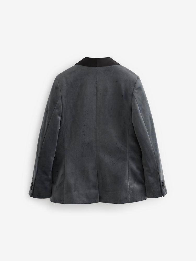 Gris - Blazer en velours (3-16 ans) - Image 7 of 9