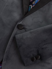 Grey Velvet Blazer (3-16yrs) - Image 9 of 9