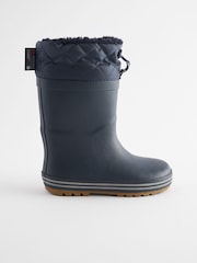 Navy/Blue Cuff Wellies - Image 2 of 6