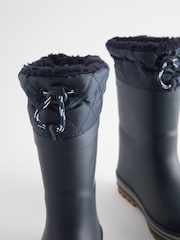 Navy/Blue Cuff Wellies - Image 5 of 6