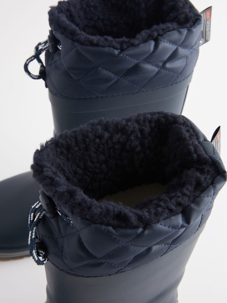 Navy/Blue Cuff Wellies - Image 6 of 6