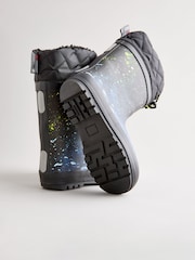 Blue Galaxy Print Cuff Wellies - Image 3 of 6